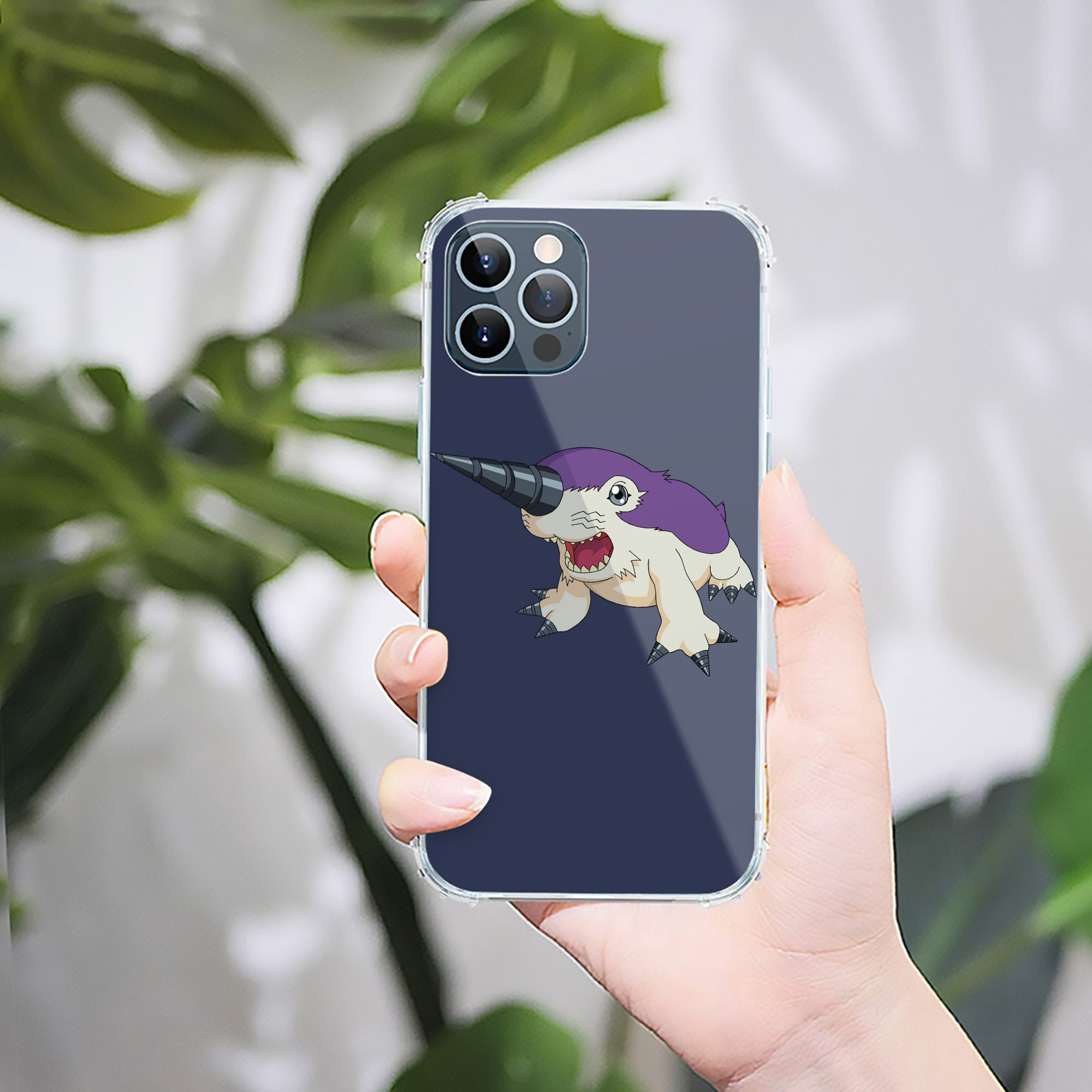 （画像用） Digimon デジタルモンスター/デジモン 【iPhone 12シリーズ対応】透明スマホケース（クリアソフトケース）